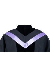 設計中大理學院学士畢業袍 紫色披肩長袍 畢業袍生產商DA294 45度照